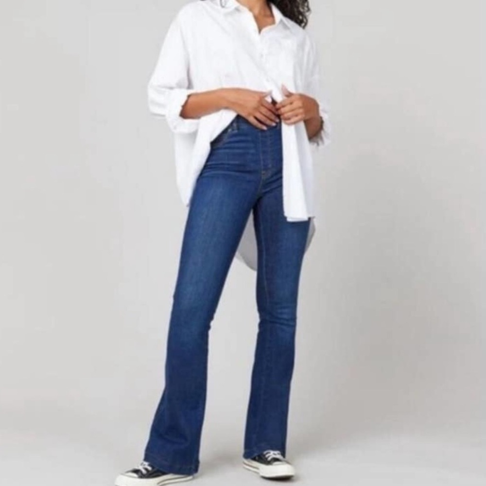 Spanx Flare Leg Jeans 20327Q Midnight Shade XL